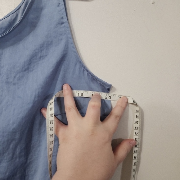 Chico's Blue Lace Trim Tank Top! - Picture 4 of 5